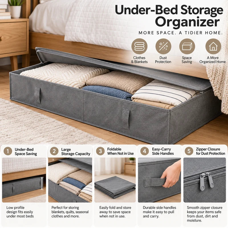 Foldable Under-Bed Storage Organizer – photo 3