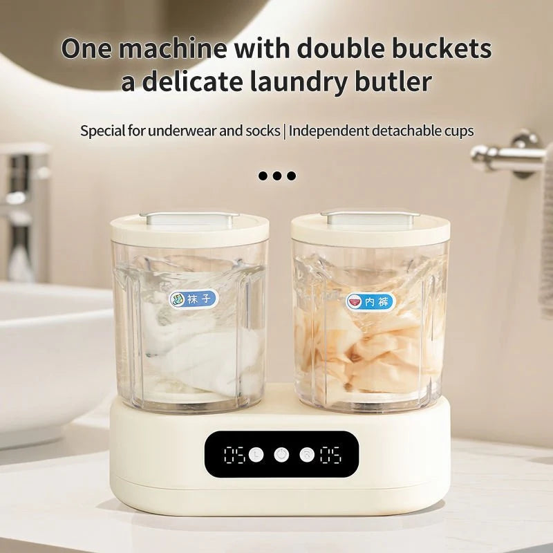 Double-Bucket Mini Washing Machine – photo 4